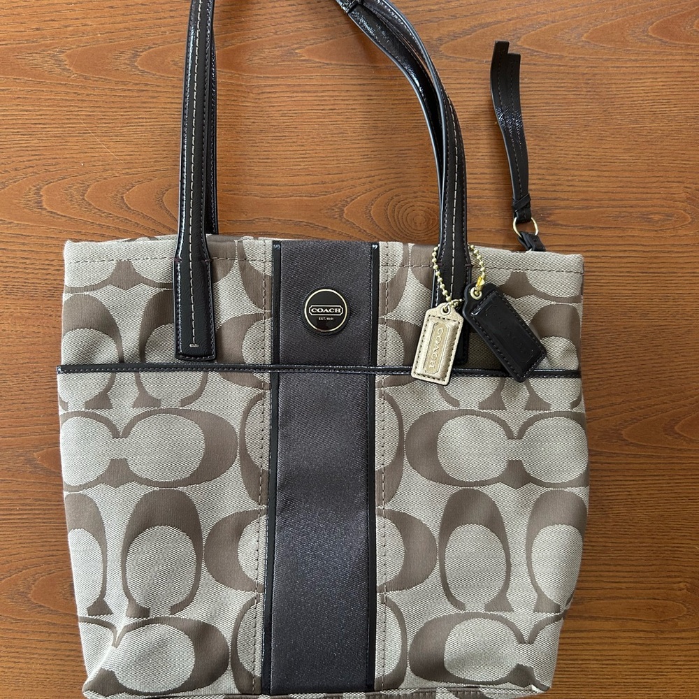 Coach Signature Brown Tote Bag